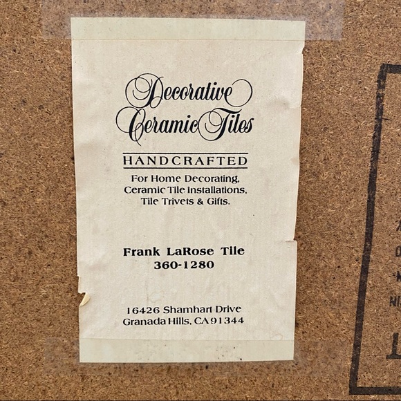 Vintage Owl Decorative Ceramic Tile Framed Art Wall Decor - Picture 7 of 8